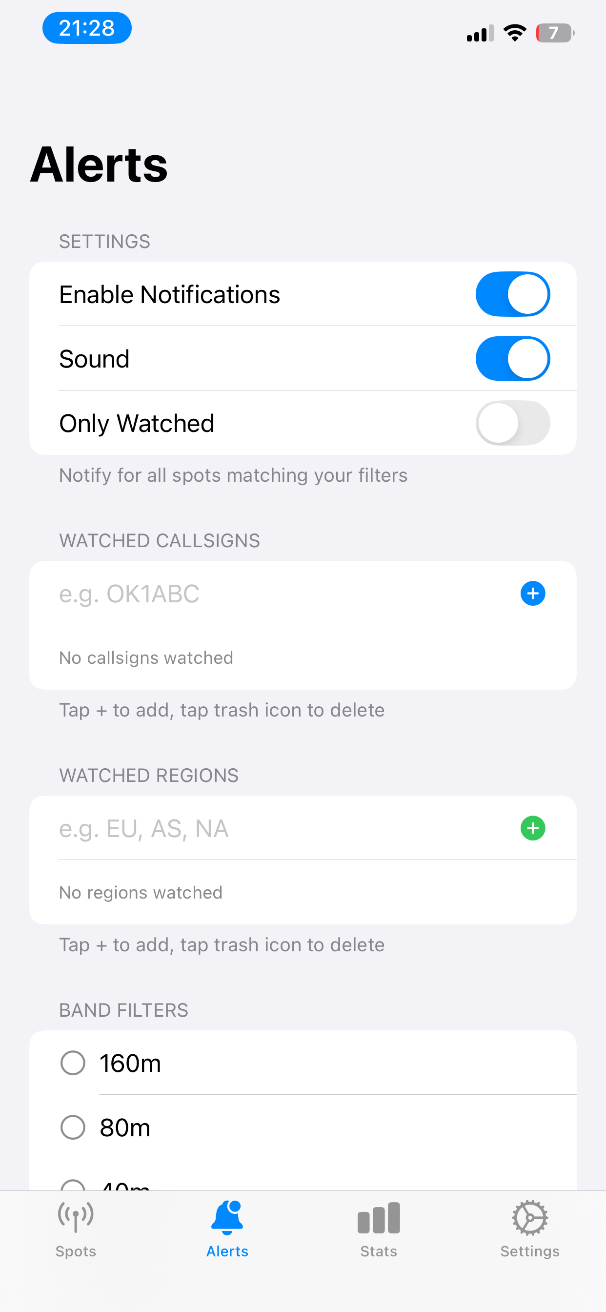 DX Cluster – Alerts
